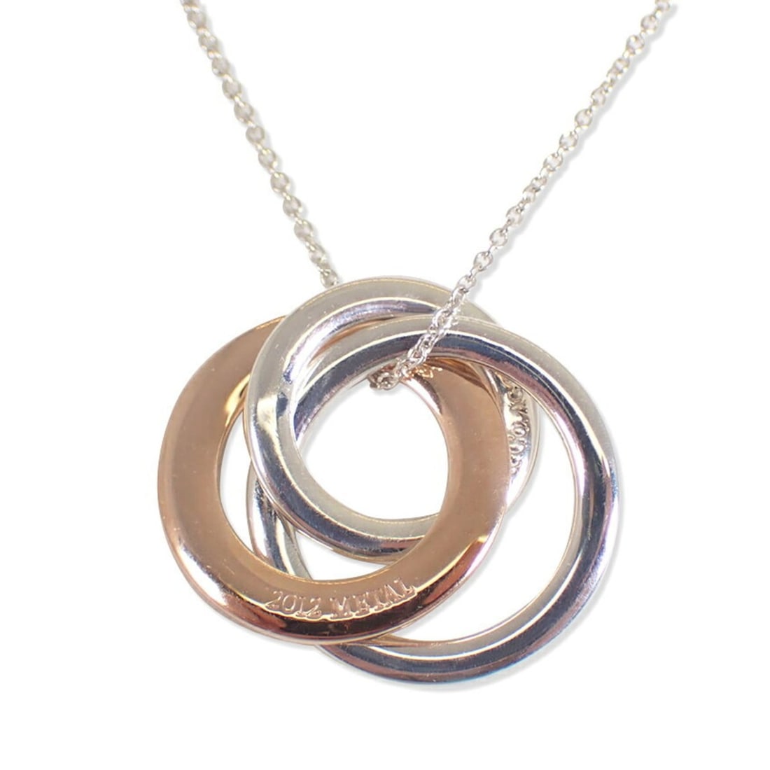 TIFFANY & Co. 925 Metal 1837 Interlocking Circle Necklace: --- Catalog ---Category: SizeNeck Circumference: 44 cm / 17.32''Category: DesignColor: SilverGender: Men,WomenMaterial: Sterling silver 925Necklace Type: NecklaceCategory: GeneralBrand: Tiffany--- Ite