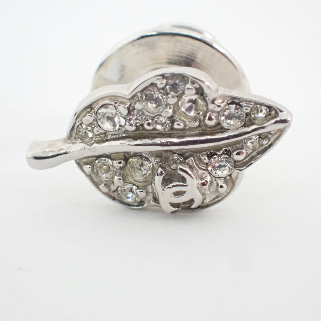 CHANEL Leaf Coco Mark Pin Brooch - 4