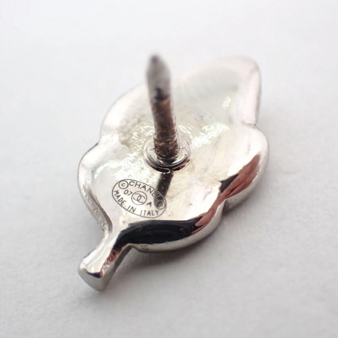 CHANEL Leaf Coco Mark Pin Brooch - 7