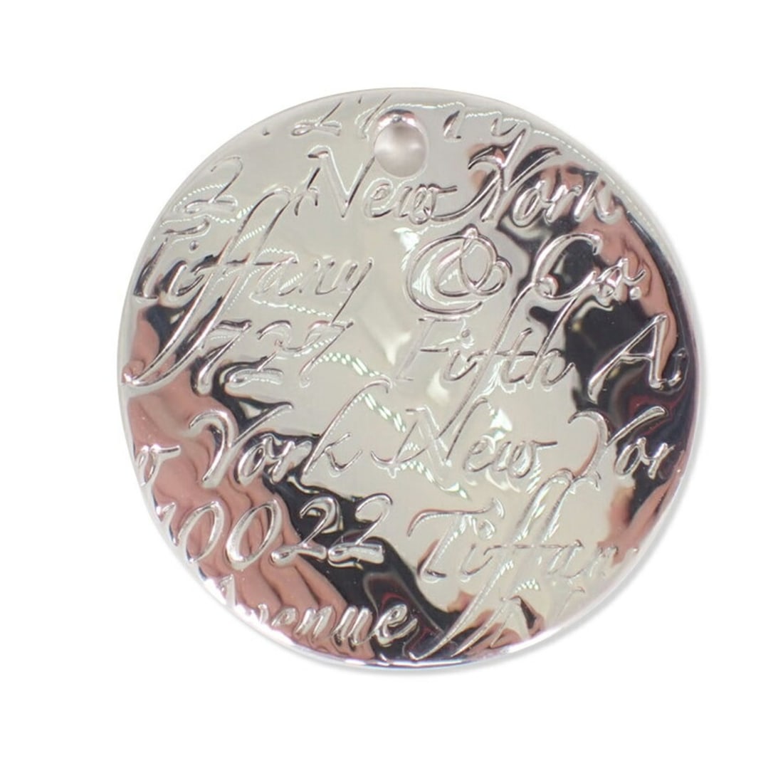 TIFFANY & Co. 925 Notes Round Charm Top: --- Catalog ---Category: SizePendant Size: 24mm x 23.8mm / 0.94'' x 0.93''Category: DesignColor: SilverGender: WomenMaterial: Sterling silver 925Necklace Type: PendantCategory: GeneralBrand: Tiffany--