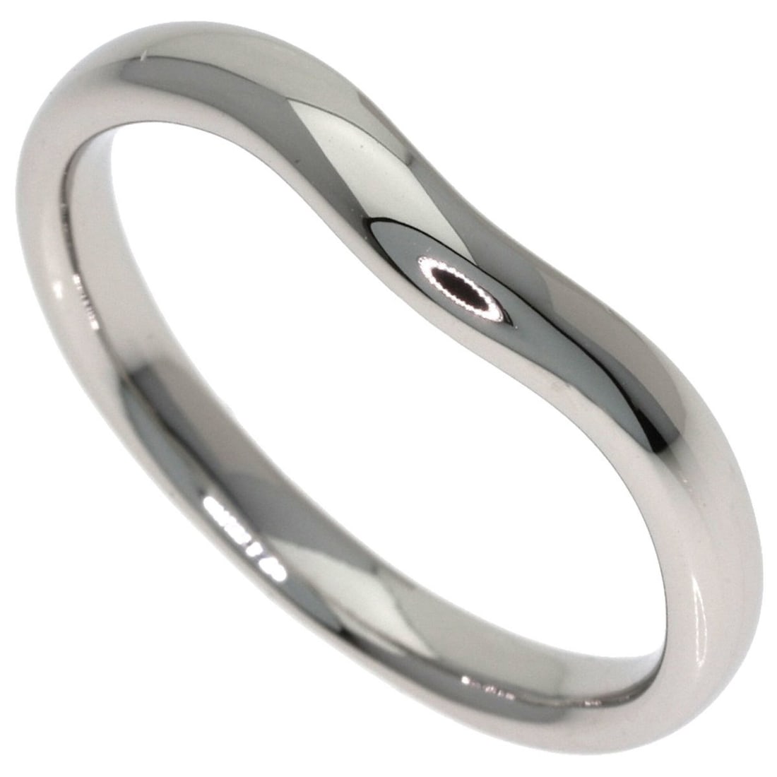 Tiffany & Co. Curved Band Ring, Platinum PT950, Women's Ring.: --- Catalog ---Category: SizeJP Size: 17US Size: 8.5Category: DesignType: Band ringGender: WomenMaterial: Platinum, Platinum 950Category: GeneralBrand: Tiffany--- Item List ---Section: ConditionRankin