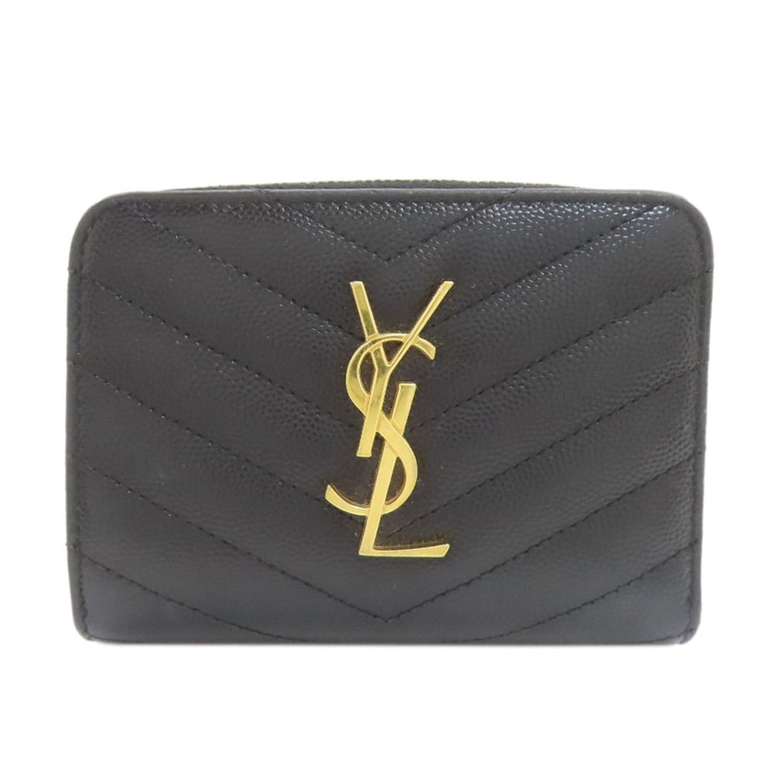 Yves Saint Laurent Cassandra Stitch Bi-fold Wallet Leather Women's YVES SAINT LAURENT: --- Catalog ---Category: SizeSize (HxWxD): 9cm x 12cm x 3.5cm / 3.54'' x 4.72'' x 1.37''Category: DesignType: Wallet (bi-fold)Color: BlackGender: WomenMaterial: Leather Category: GeneralBrand: Yves Sa