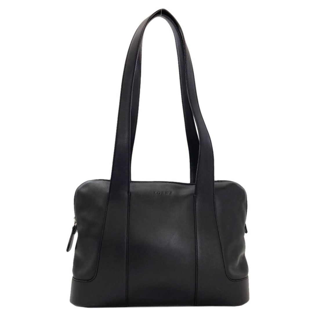 Loewe Logo Tote Bag Leather Women's LOEWE: --- Catalog ---Category: SizeSize (HxWxD): 24.5cm x 35cm x 10cm / 9.64'' x 13.77'' x 3.93''Category: DesignType: Tote bagColor: BlackGender: WomenMaterial: Leather Category: GeneralBrand: Loewe--- Ite