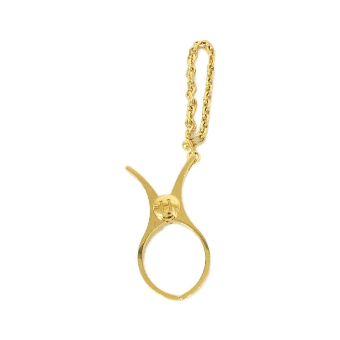 Hermes Philou Glove Holder 000833G: --- Catalog ---Category: DesignType: Glove holderColor: GoldGender: WomenCategory: GeneralMPN: 000833GBrand: Hermes--- Item List ---Section: ConditionRanking: Rank A Used - A few traces of usage,