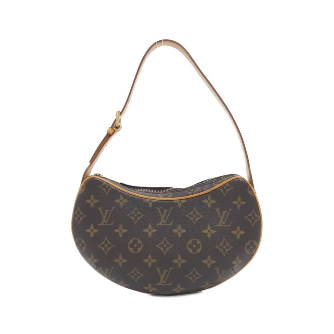 Louis Vuitton Monogram Pochette Croissant M51510 Shoulder Bag: --- Catalog ---Category: SizeWeight: 210g / 7.4oz.Size (HxWxD): 14cm x 26cm x 4cm / 5.51'' x 10.23'' x 1.57''Strap Length: 42cm - 48cm / 16.53'' - 18.89''Category: DesignType: Pochette, Shoulder