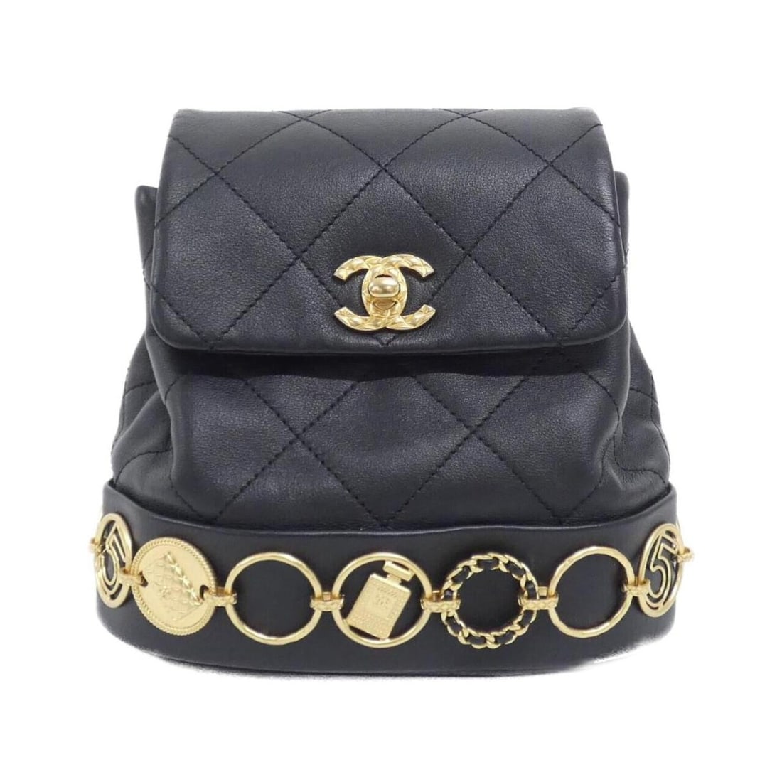 Chanel AS4275 Backpack: --- Catalog ---Category: SizeWeight: 540g / 1.19lb.Size (HxWxD): 17cm x 18cm x 8cm / 6.69'' x 7.08'' x 3.14''Strap Length: 71cm / 27.95''Category: DesignType: BackpackColor: BlackGender: