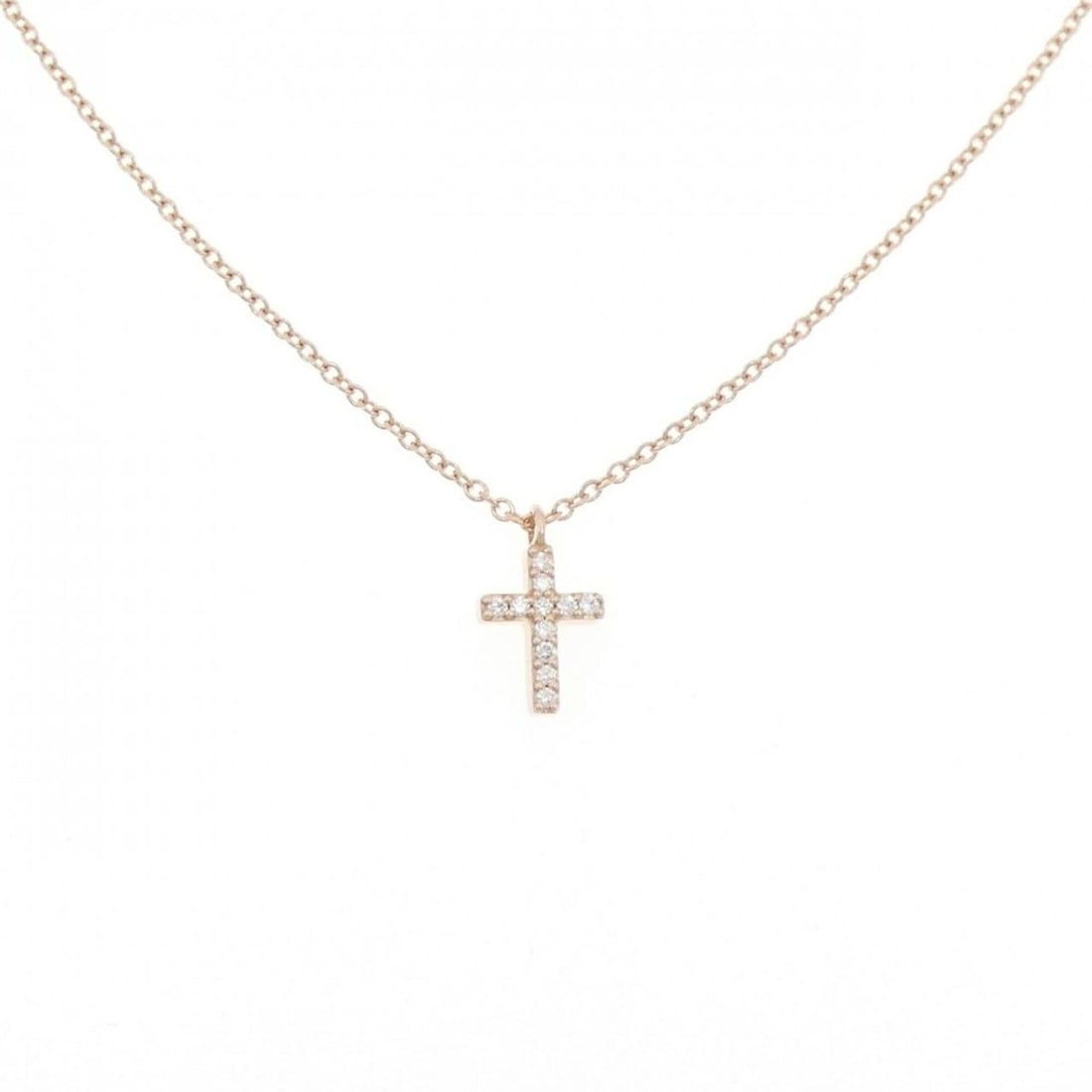 Tiffany Metro Cross Necklace: --- Catalog ---Category: SizeWidth: 0.9mm / 0.04''Weight: 1.7g / 0.05oz.Pendant Size: 9.8mm x 5.8mm / 0.38'' x 0.22''Neck Circumference: 41 cm / 16.14''Category: DesignStone: DiamondGender: