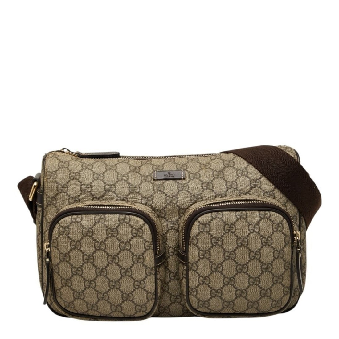 Gucci GG Supreme Crossbody Shoulder Bag 246881 Beige Brown Leather Women's GUCCI: --- Catalog ---Category: SizeSize (HxWxD): 20.5cm x 32.5cm x 8.5cm / 8.07'' x 12.79'' x 3.34''Category: DesignType: Shoulder bagColor: Beige, BrownGender: WomenMaterial: PVC , Leather Category: Genera