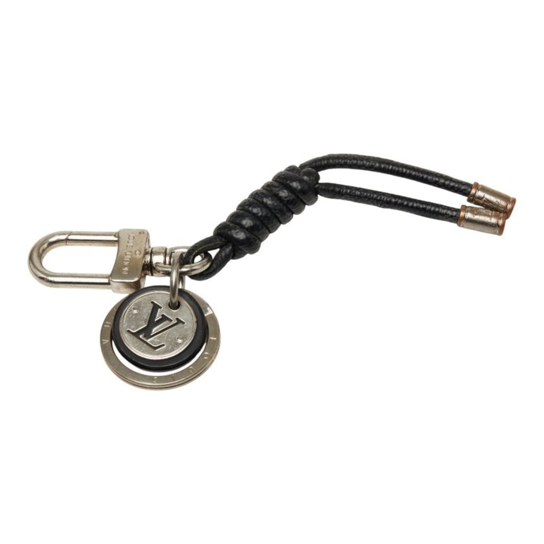 Louis Vuitton Damier Graphite Leather Rope Keychain Charm M67224 Silver Black Metal Men's LOUIS: --- Catalog ---Category: DesignType: KeyringColor: Black, SilverGender: MenMaterial: MetalCategory: GeneralMPN: M67224Brand: Louis Vuitton--- Item List ---Section: ConditionRanking: Rank B Used - Trac