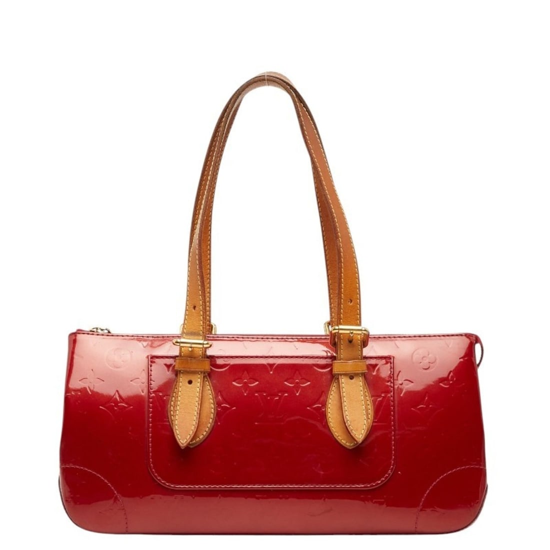 Louis Vuitton Monogram Vernis Rosewood Avenue Handbag M93507 Pomme d'Amour Red Patent Leather (1 of 14)