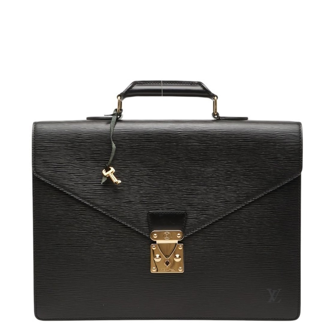 Louis Vuitton Epi Serviette Conseiller Business Bag Briefcase M54422 Noir Black Leather Women's: --- Catalog ---Category: SizeSize (HxWxD): 28cm x 38cm x 6cm / 11.02'' x 14.96'' x 2.36''Category: DesignType: BriefcaseColor: Black, NoirGender: WomenMaterial: Leather Category: GeneralMPN: M54422Bra