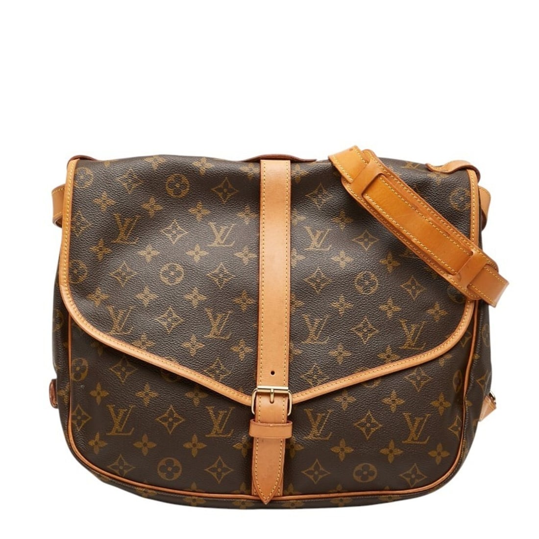 Louis Vuitton Monogram Saumur 35 Crossbody Shoulder Bag M42254 Brown Leather Women's LOUIS VUITTON: --- Catalog ---Category: SizeSize (HxWxD): 28cm x 35cm x 24cm / 11.02'' x 13.77'' x 9.44''Category: DesignType: Shoulder bagColor: BrownGender: WomenMaterial: PVC , Leather Category: GeneralMPN: M4225