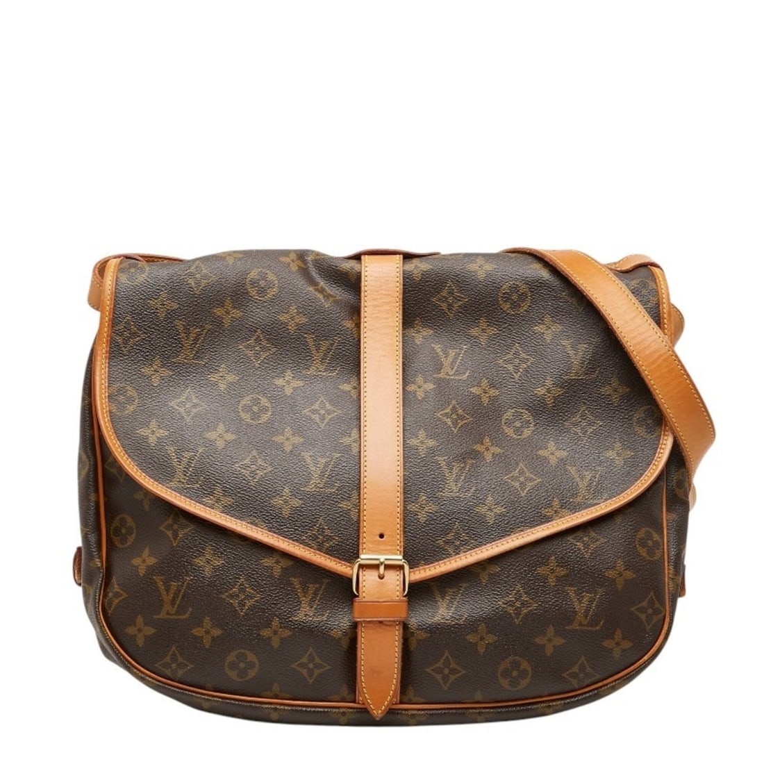 Louis Vuitton Monogram Saumur 35 Crossbody Shoulder Bag M42254 Brown Leather Women's LOUIS VUITTON: --- Catalog ---Category: SizeSize (HxWxD): 28cm x 35cm x 24cm / 11.02'' x 13.77'' x 9.44''Category: DesignType: Shoulder bagColor: BrownGender: WomenMaterial: PVC , Leather Category: GeneralMPN: M4225
