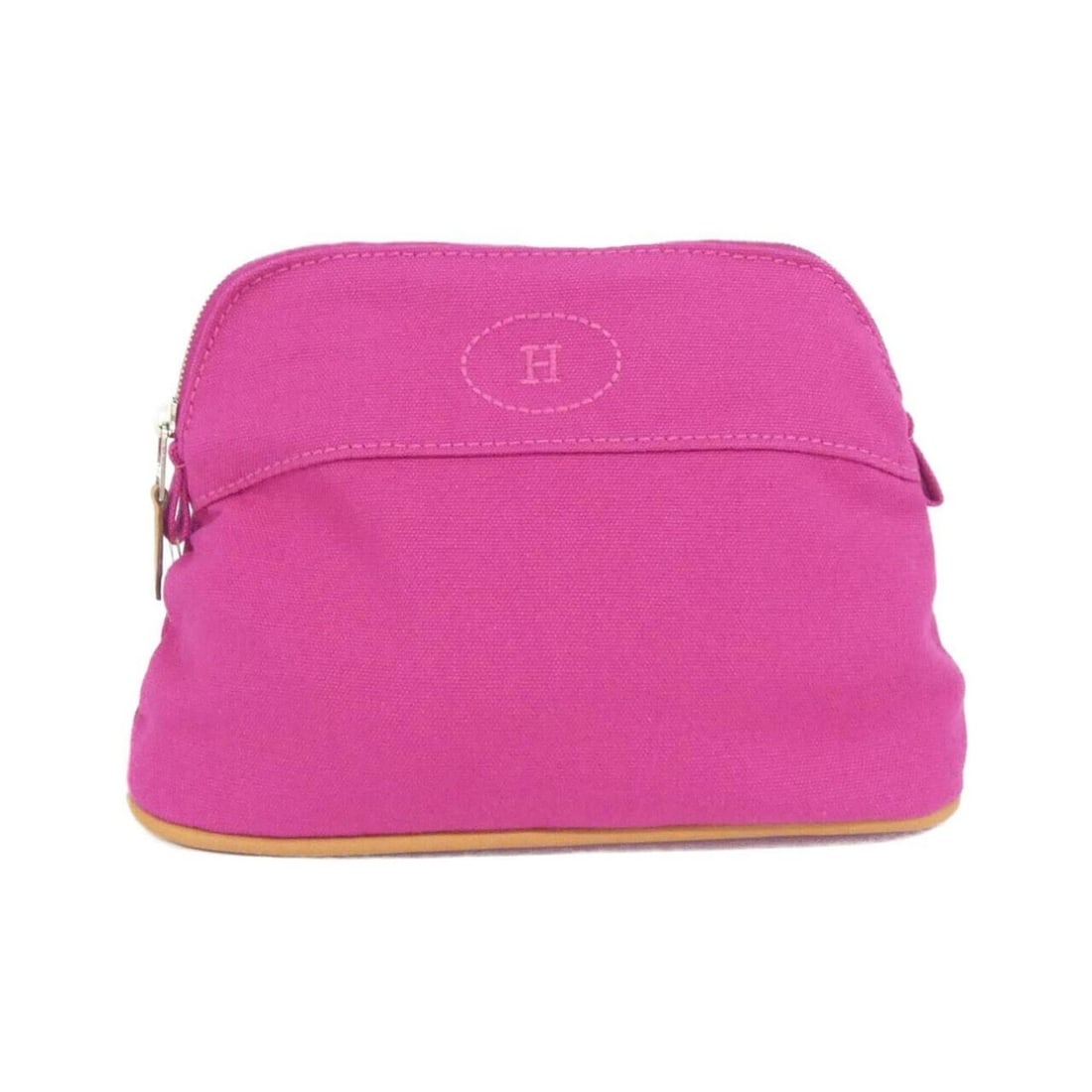 Hermes Bolide Mini 101629M Handbag Pouch: --- Catalog ---Category: SizeSize (HxWxD): 14cm x 20cm x 6cm / 5.51'' x 7.87'' x 2.36''Category: DesignType: Handbag, PouchColor: FuchsiaGender: WomenMaterial: Canvas Hardware Color: SilverCategory: