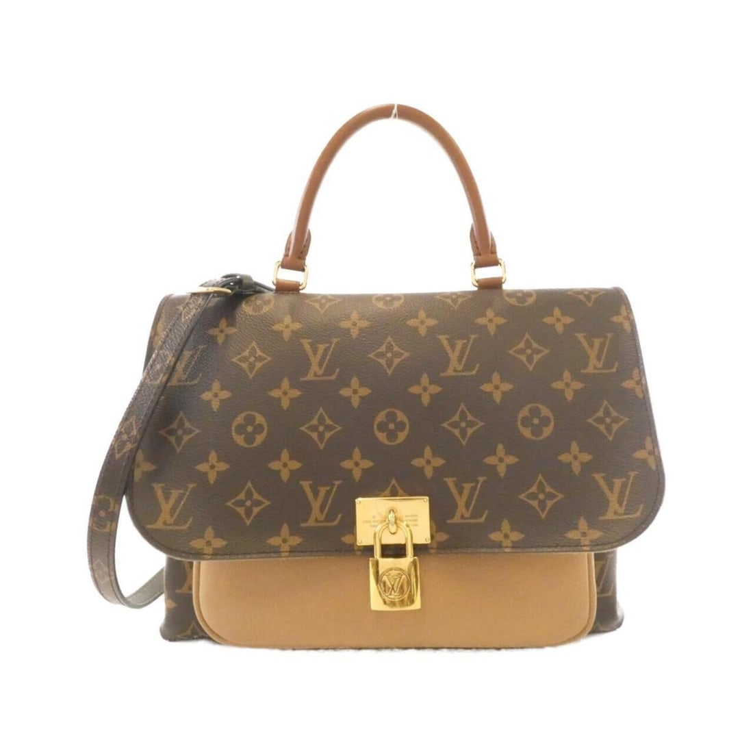 Louis Vuitton Monogram Marignan M44257 Handbag: --- Catalog ---Category: SizeSize (HxWxD): 21cm x 29cm x 11cm / 8.26'' x 11.41'' x 4.33''Category: DesignType: HandbagColor: MarronGender: WomenMaterial: Coated canvas , Leather Hardware Color: GoldLe