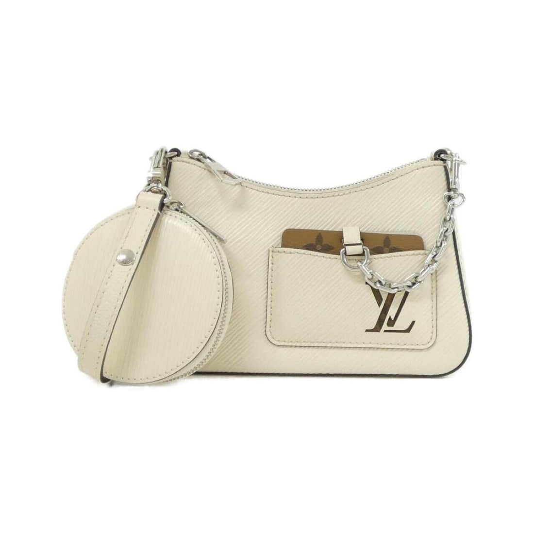 Louis Vuitton Epi Marellini M20999 Shoulder Bag: --- Catalog ---Category: SizeSize (HxWxD): 14cm x 19cm x 7cm / 5.51'' x 7.48'' x 2.75''Category: DesignType: Pouch, Shoulder bagColor: BeigeGender: Men,WomenMaterial: Leather Hardware Color: SilverLea