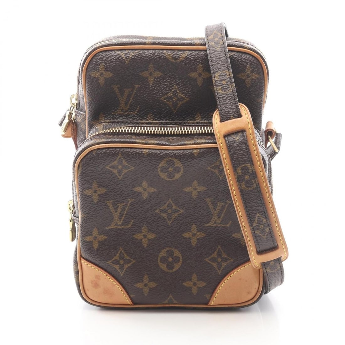 Louis Vuitton Amazon Shoulder Bag/Handbag, Coated Canvas and Leather, Monogram Pattern, Women's,: --- Catalog ---Category: SizeSize (HxWxD): 21cm x 15cm / 8.26'' x 5.9''Category: DesignType: Shoulder bagColor: Brown, MonogramGender: WomenMaterial: Coated canvas , Monogram , Leather Category: