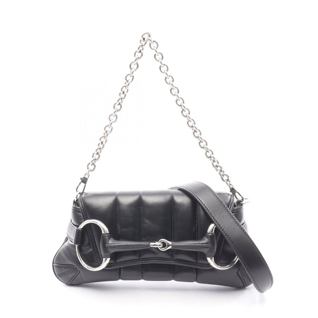 Gucci Horsebit Small 2-Way Handbag, Leather, Women's, Black, 764339: --- Catalog ---Category: SizeSize (HxWxD): 13cm x 26cm x 3cm / 5.11'' x 10.23'' x 1.18''Category: DesignType: HandbagColor: BlackGender: WomenMaterial: Leather Category: GeneralMPN: 764339Brand: Gucci