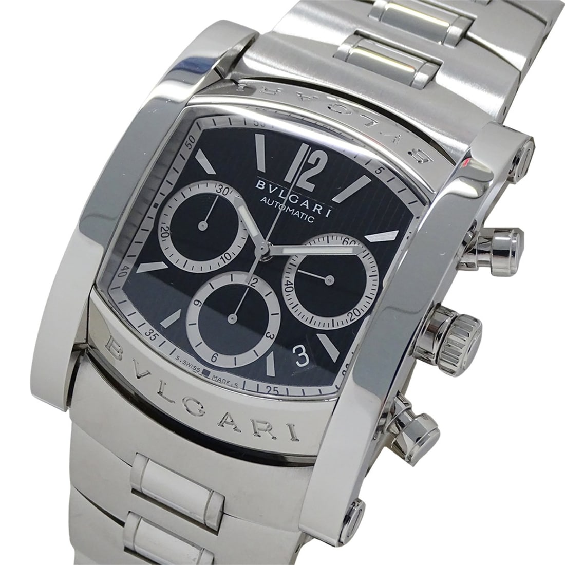 Bulgari BVLGARI Men's Watch, Brand: Assioma Chronograph Automatic AT Stainless Steel SS AA48SCH (1 of 14)