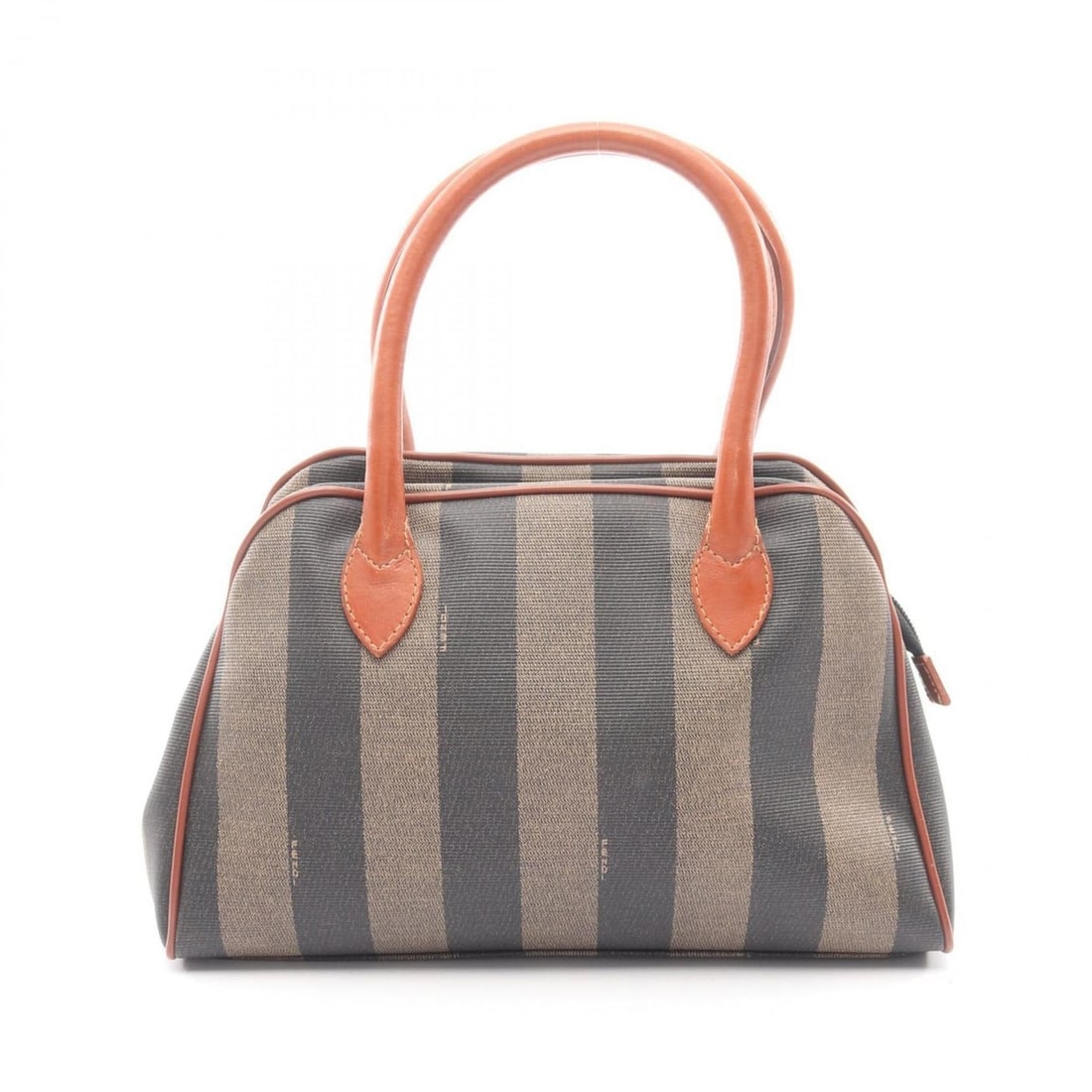 Fendi Pequin Handbag, Coated Canvas Leather, Women's, Black/Brown, 14107: --- Catalog ---Category: SizeSize (HxWxD): 19cm x 30cm x 11cm / 7.48'' x 11.81'' x 4.33''Category: DesignType: HandbagColor: Black, BrownGender: WomenMaterial: Coated canvas , Leather Category: Genera