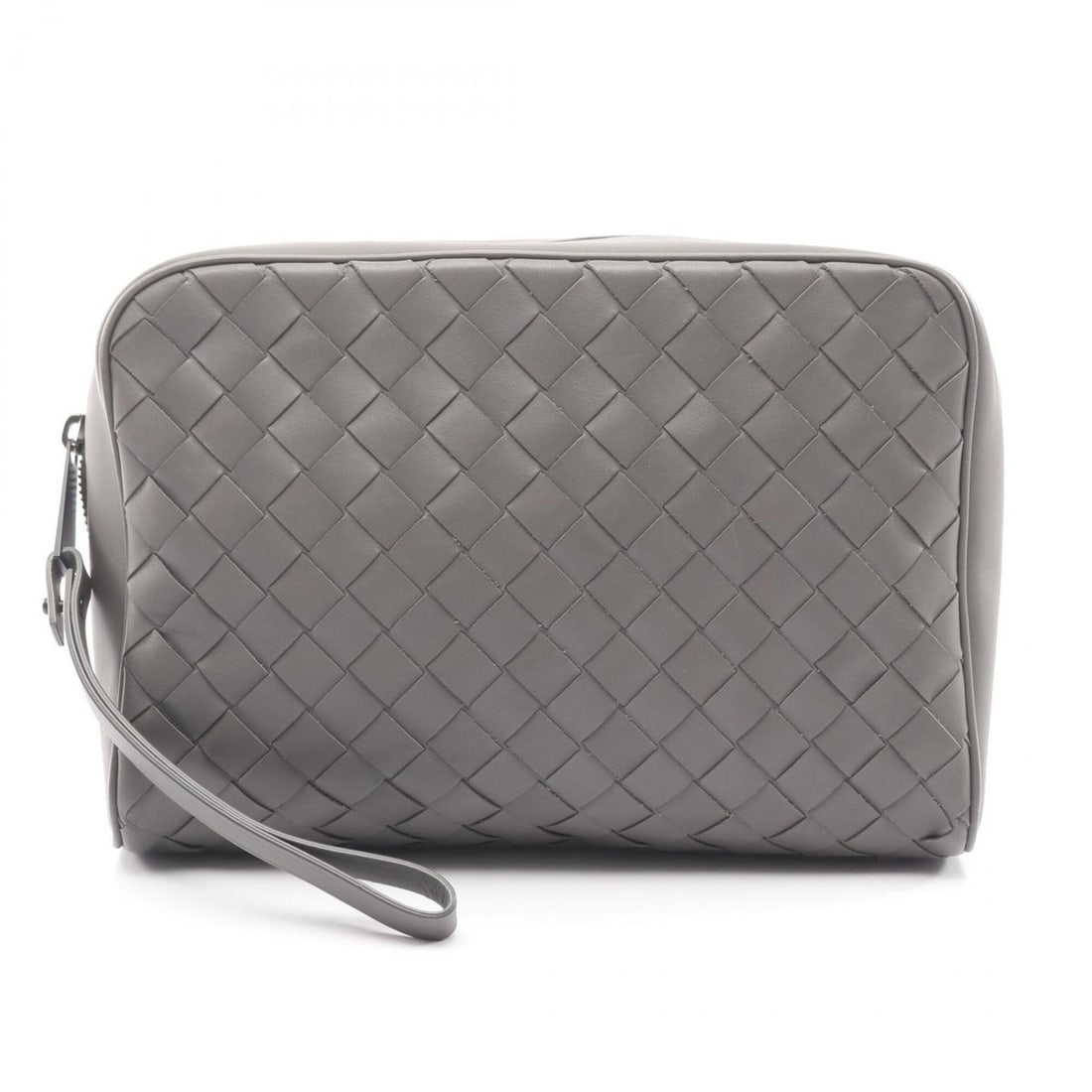Bottega Veneta Intrecciato Second Bag Clutch Handbag Leather Men's Gray: --- Catalog ---Category: SizeSize (HxWxD): 17cm x 25cm x 7cm / 6.69'' x 9.84'' x 2.75''Category: DesignType: Clutch bagColor: GrayGender: Men,WomenMaterial: Intrecciato Category: GeneralBrand: Bottega