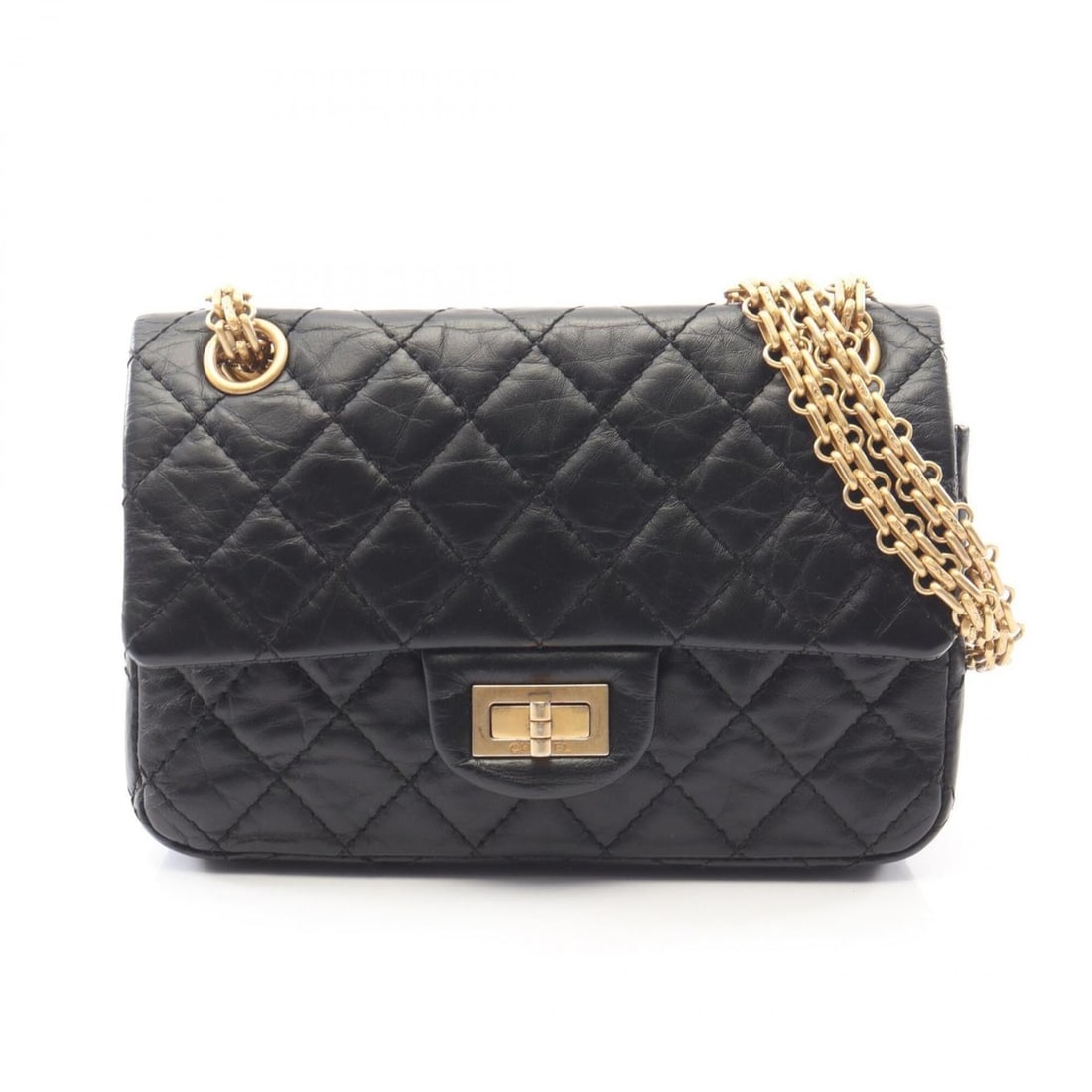 Chanel 2.55 Mini Matelassé Shoulder Bag/Handbag, Leather, Women's, Black: --- Catalog ---Category: SizeSize (HxWxD): 13cm x 20cm x 7.5cm / 5.11'' x 7.87'' x 2.95''Category: DesignType: Handbag, Shoulder bagColor: BlackGender: WomenMaterial: Leather Category: GeneralBrand: C