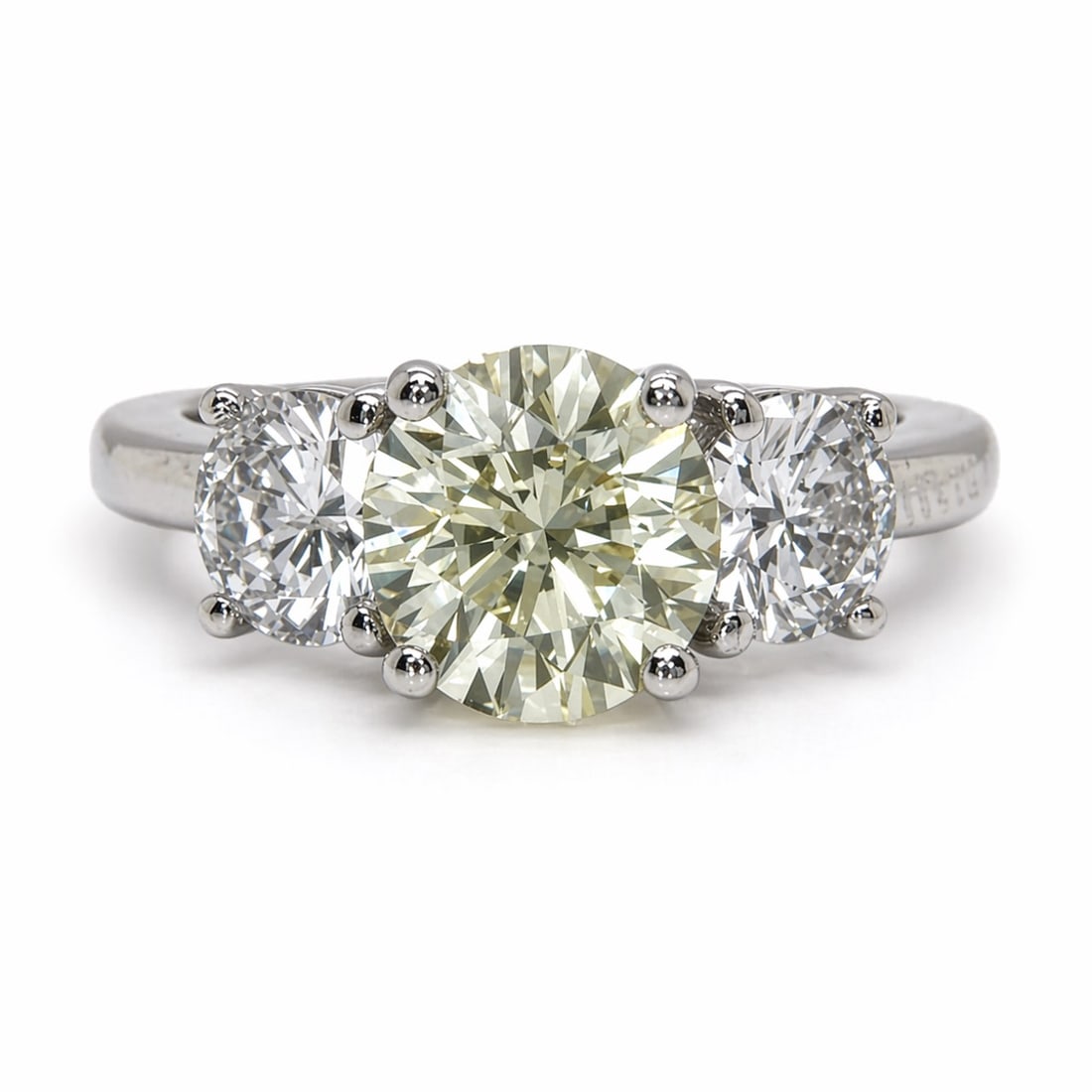 1950’s Platinum GIA 1.78 Ct. Diamond Ring: Authentic 1950s Platinum mounting; GIA Certified 1.78 Ct. center diamond; Classic mid-century style.