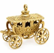 14k Yellow Gold Carriage Charm 9.48g Intricate Design (1 of 1)