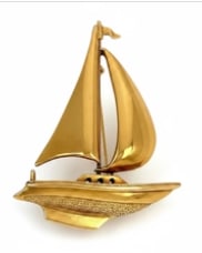 14k Sailboat Pendant (1 of 1)