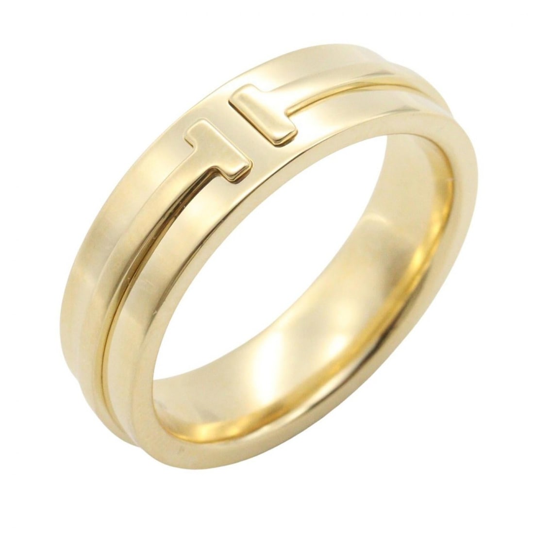 Tiffany & Co. T Narrow Ring - Ring/Finger Jewelry 18K (Yellow Gold) Men's/Women's Gold Tone: --- Catalog ---Category: SizeJP Size: 14US Size: 7Category: DesignType: Band ringColor: GoldGender: Men,WomenMaterial: Yellow gold (18K)Category: GeneralBrand: Tiffany--- Item List ---Section: Conditi