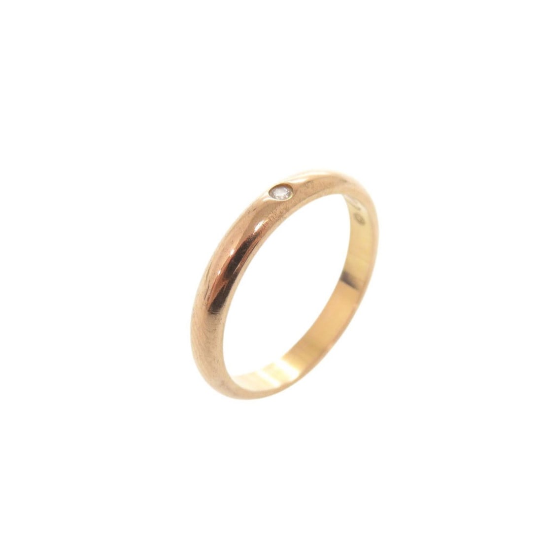 Cartier 1895 Wedding Ring #48 18KPG 750PG Diamond Pink Gold Jewelry 1666CARTIER: --- Catalog ---Category: SizeUS Size: 4.5Brand Size: 48Category: DesignType: Band ringColor: Pink goldGender: WomenMaterial: Pink gold (18K)Category: GeneralMPN: B4088248Brand: Cartier--- Item List --