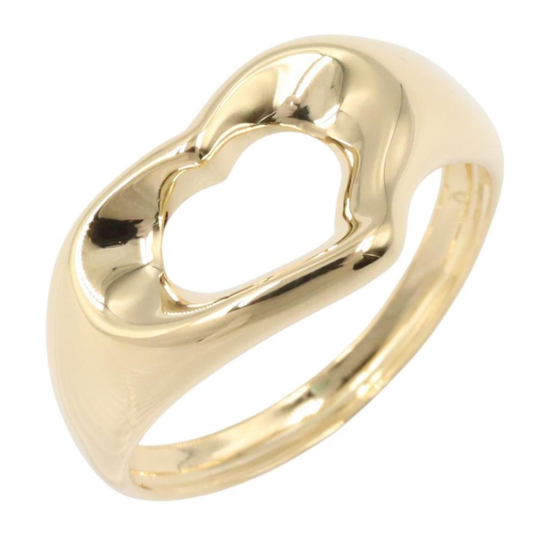 Tiffany & Co. Open Heart Ring, 18K (Yellow Gold), Women's Jewelry, Gold Tone: --- Catalog ---Category: SizeWidth: 14mm / 0.55''JP Size: 11US Size: 6Category: DesignType: Band ringColor: GoldGender: WomenMaterial: Yellow gold (18K)Category: GeneralBrand: Tiffany--- Item List ---