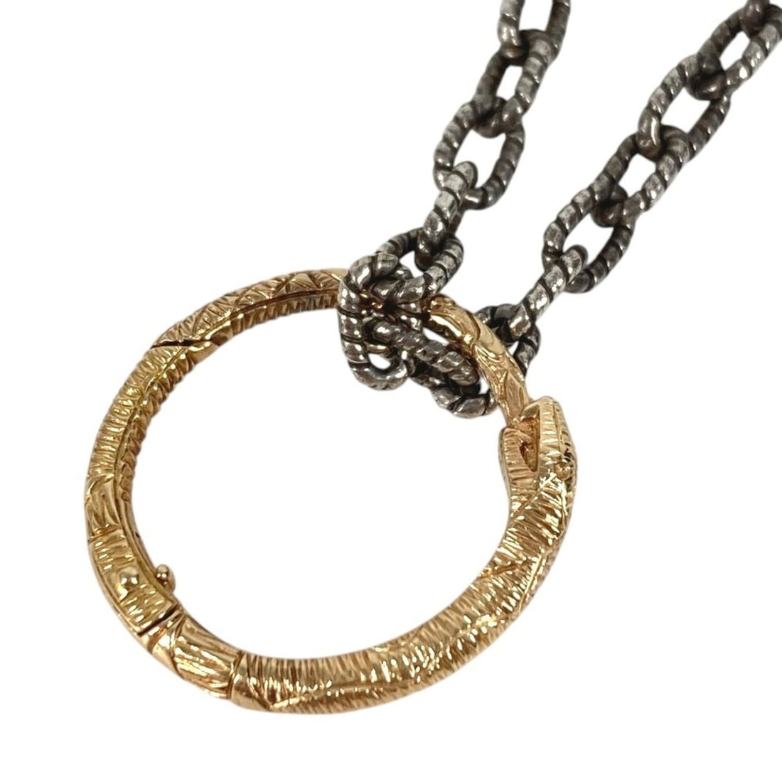 GUCCI (Gucci) Unknown 18K Gold Ouroboros Chain Necklace Accessory Jewelry Au750 Men's Women's Silver: --- Catalog ---Category: SizeNeck Circumference: 60 cm / 23.62''Category: DesignColor: Gold, SilverGender: Men,WomenMaterial: Gold (18K)Necklace Type: NecklaceCategory: GeneralBrand: GucciCountry of O