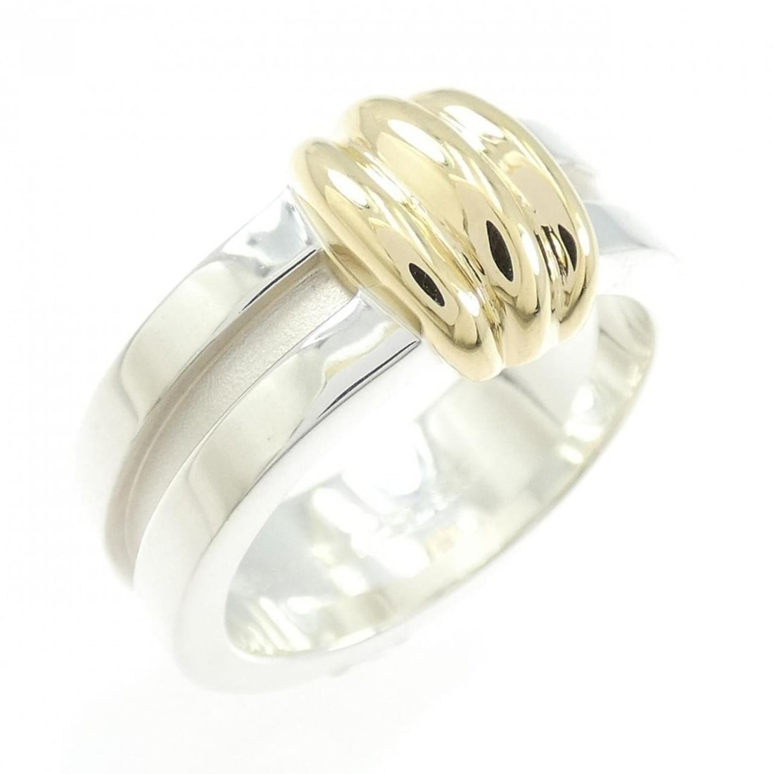 Tiffany & Co. 925 750YG Ring: --- Catalog ---Category: SizeJP Size: 15.5US Size: 7.5Category: DesignType: Band ringGender: WomenMaterial: Silver 925, Yellow gold (18K)Category: GeneralBrand: Tiffany--- Item List ---Section: