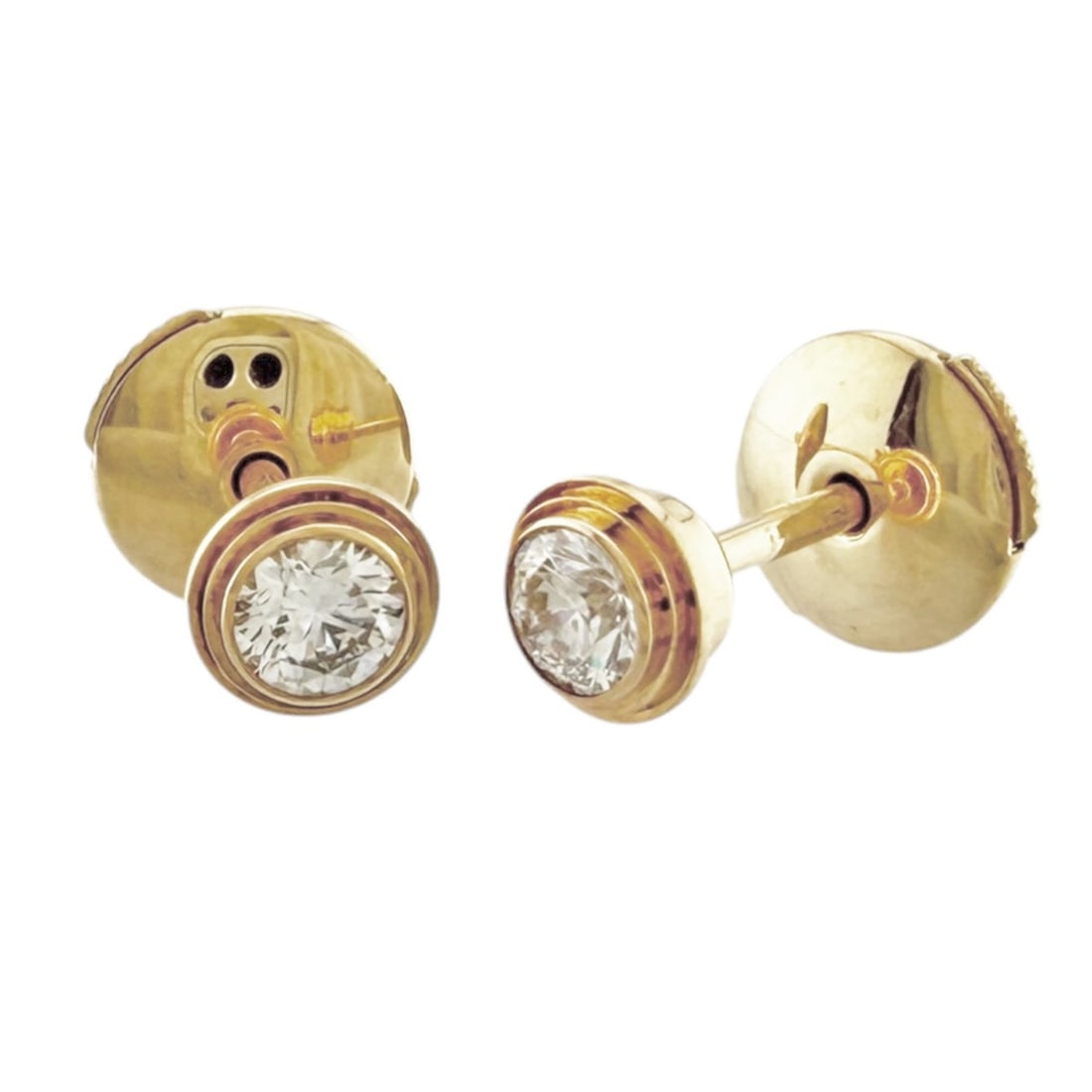 Cartier Damour Diamants Légers approx. 0.18ct Earrings, 18K Yellow Gold, Diamond, Women's, CARTIER: --- Catalog ---Category: SizeStone Size (HxW): 4.80mm x 4.80mm / 0.19'' x 0.19''Category: DesignColor: Yellow goldGender: WomenMaterial: Yellow goldCategory: GeneralBrand: Cartier--- Item List ---Sect