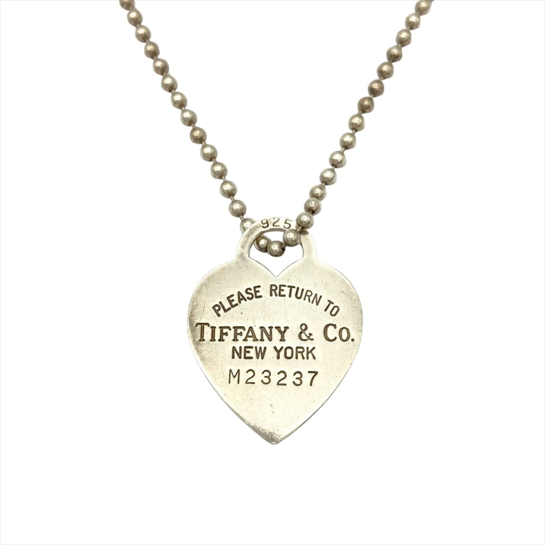 Tiffany & Co. Return to Heart Tag Ball Chain Long Necklace, SV925, 21.8g, Silver, Women's.: --- Catalog ---Category: SizePendant Size: 30mm x 23mm / 1.18'' x 0.9''Neck Circumference: 86 cm / 33.85''Category: DesignColor: SilverGender: WomenMaterial: Silver 925Necklace Type: NecklaceCategory: