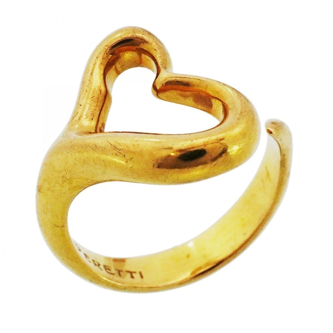 Tiffany & Co. Heart Ring, 18K Yellow Gold, Size 9.5, Women's, P2909955: --- Catalog ---Category: SizeJP Size: 9.5US Size: 5Category: DesignType: Band ringGender: WomenMaterial: Yellow gold (18K)Category: GeneralBrand: Tiffany--- Item List ---Section: ConditionRanking: Ran