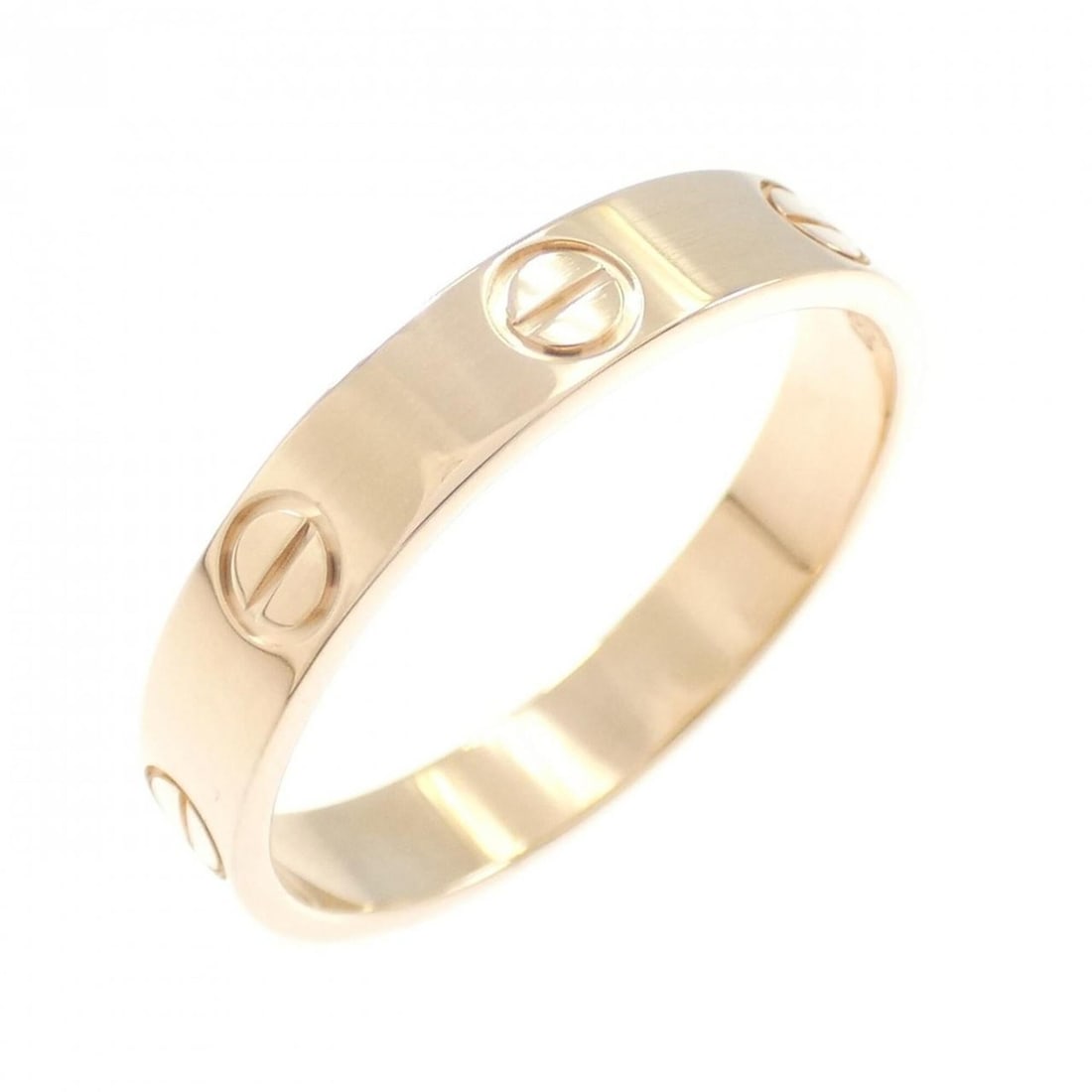 Cartier Mini Love Ring: --- Catalog ---Category: SizeUS Size: 7.5Brand Size: 55Category: DesignType: Band ringGender: Women,MenMaterial: Pink gold (18K)Category: GeneralMPN: B4085200Brand: Cartier--- Item List ---Section: Co