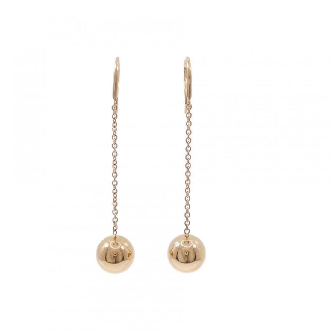 Tiffany & Co. Ball Hook Earrings: --- Catalog ---Category: SizeSize (HxWxD): 41.10mm x 9.70mm / 1.62'' x 0.38''Category: DesignType: Stud earringsGender: WomenMaterial: Pink gold (18K)Category: GeneralMPN: 37955477Brand: Tiffany---