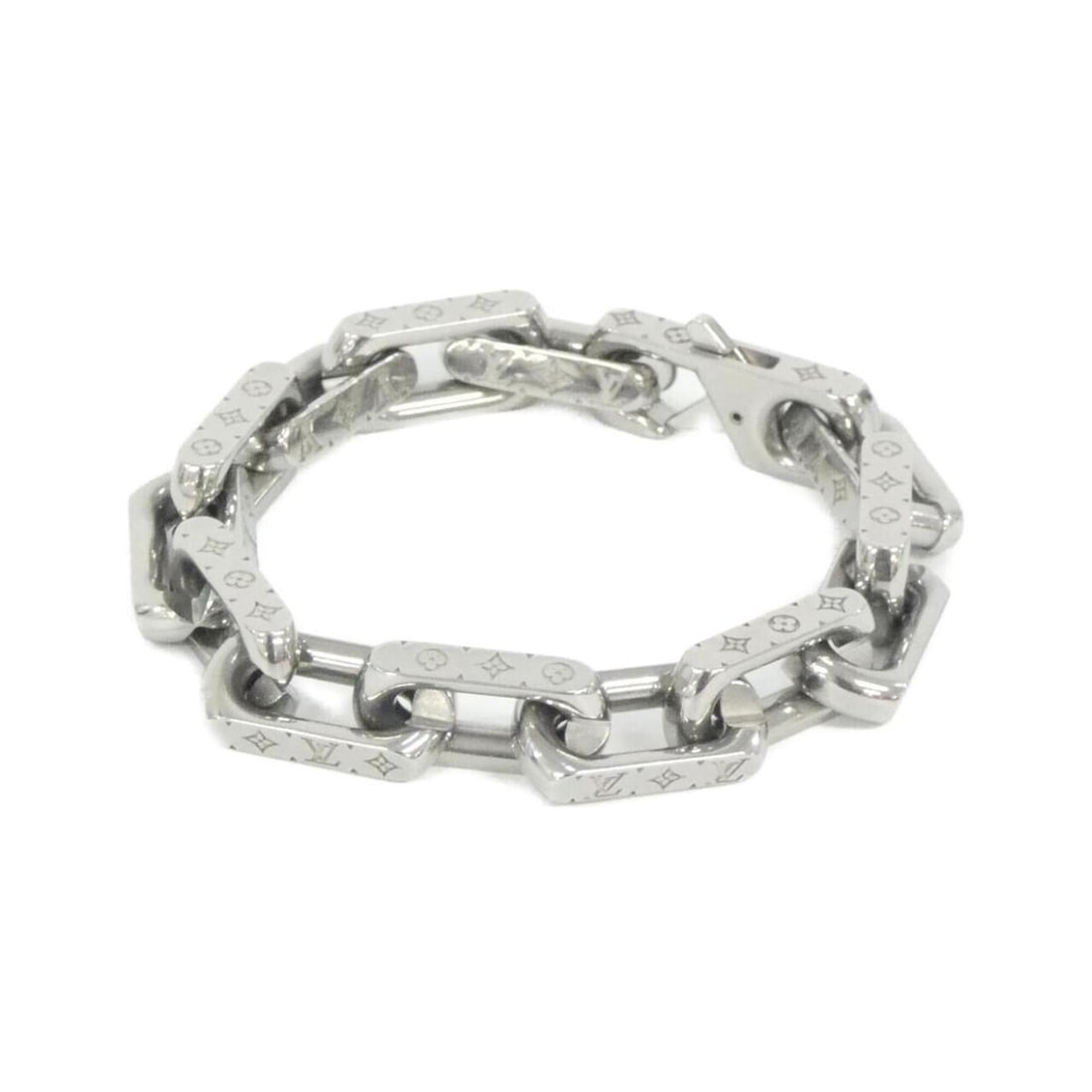 Louis Vuitton Monogram Chain Bracelet M M00308: --- Catalog ---Category: SizeLength: 17cm / 6.69''Category: DesignType: Charm braceletColor: SilverGender: WomenCategory: GeneralMPN: M00308Brand: Louis Vuitton--- Item List ---Section: