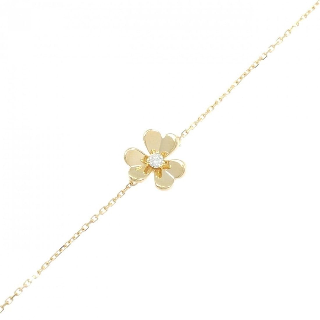 Van Cleef & Arpels Frivole Mini Bracelet: --- Catalog ---Category: SizeLength: 16cm - 17.5cm / 6.29'' - 6.88''Category: DesignType: Charm braceletStone: DiamondGender: WomenMaterial: Yellow gold (18K)Category: GeneralMPN: VCARPJMM00Brand: