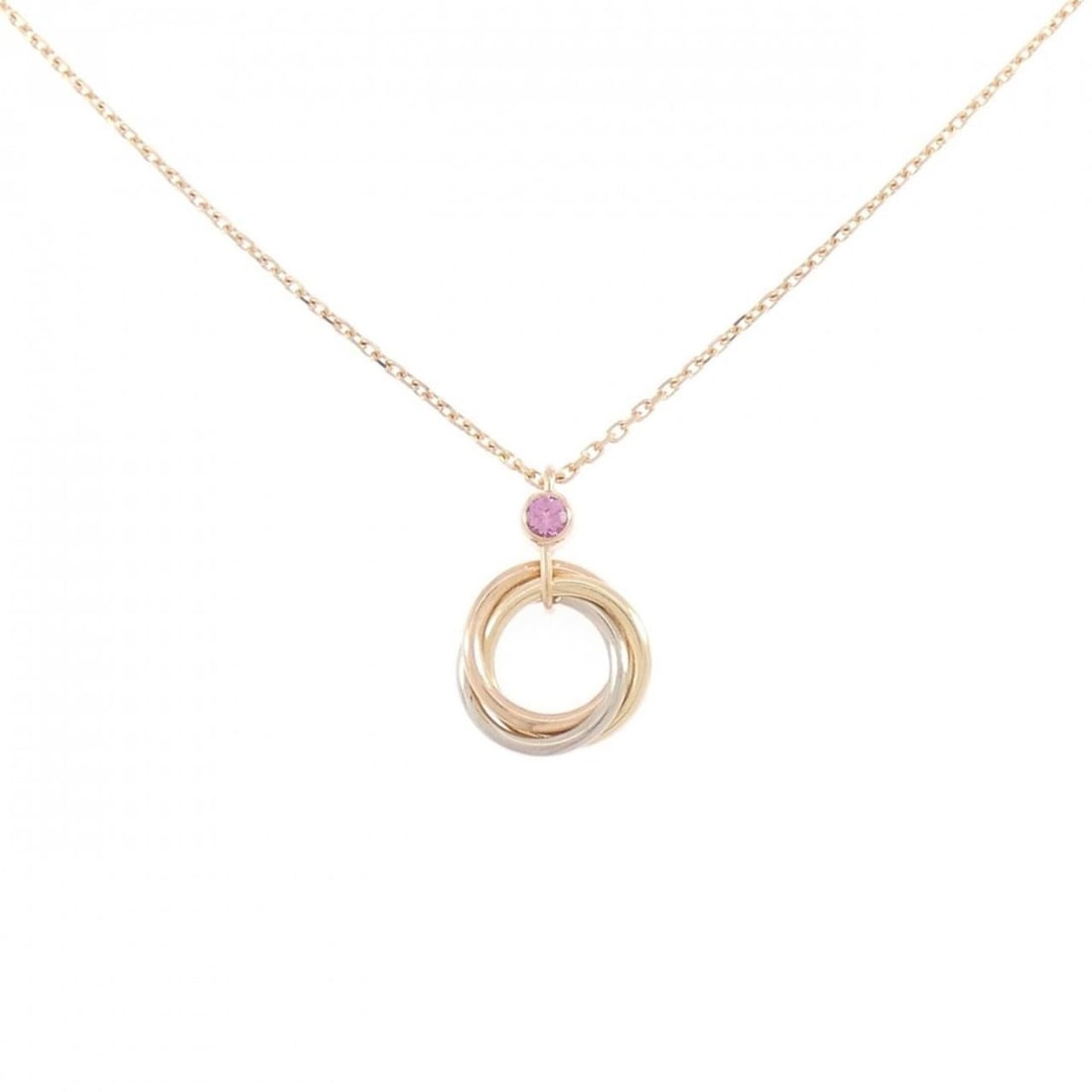 Cartier Trinity Limited Edition 2012 Christmas Necklace: --- Catalog ---Category: SizePendant Size: 15.9mm x 10.4mm / 0.62'' x 0.4''Neck Circumference: 38 cm - 40 cm / 14.96'' - 15.74''Category: DesignGender: WomenMaterial: Pink gold (18K), White gold
