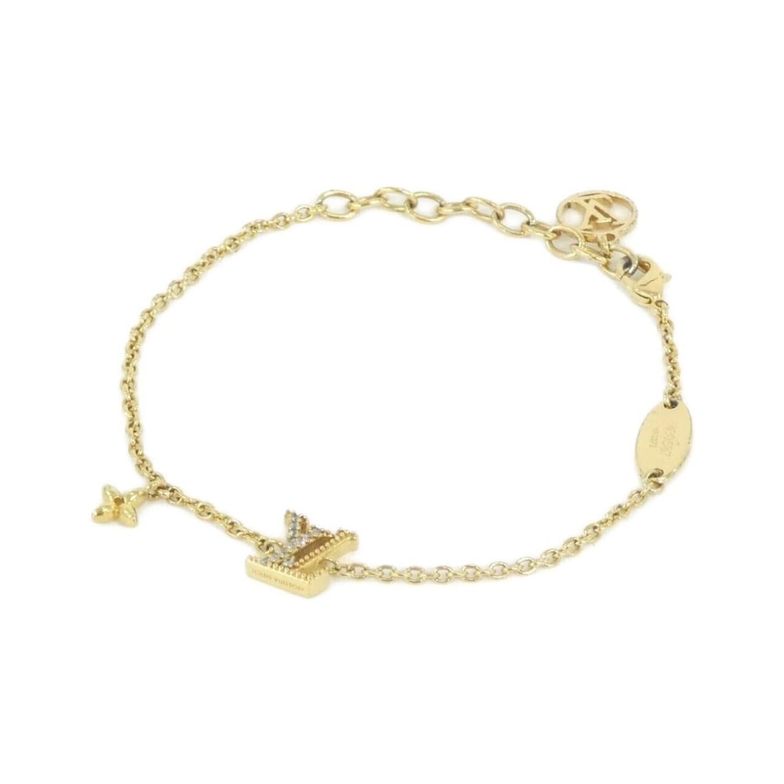Louis Vuitton Bracelet LV Iconic M00587: --- Catalog ---Category: SizeLength: 15cm - 19cm / 5.9'' - 7.48''Category: DesignType: Charm braceletColor: GoldGender: WomenCategory: GeneralMPN: M00587Brand: Louis Vuitton--- Item List ---Section: