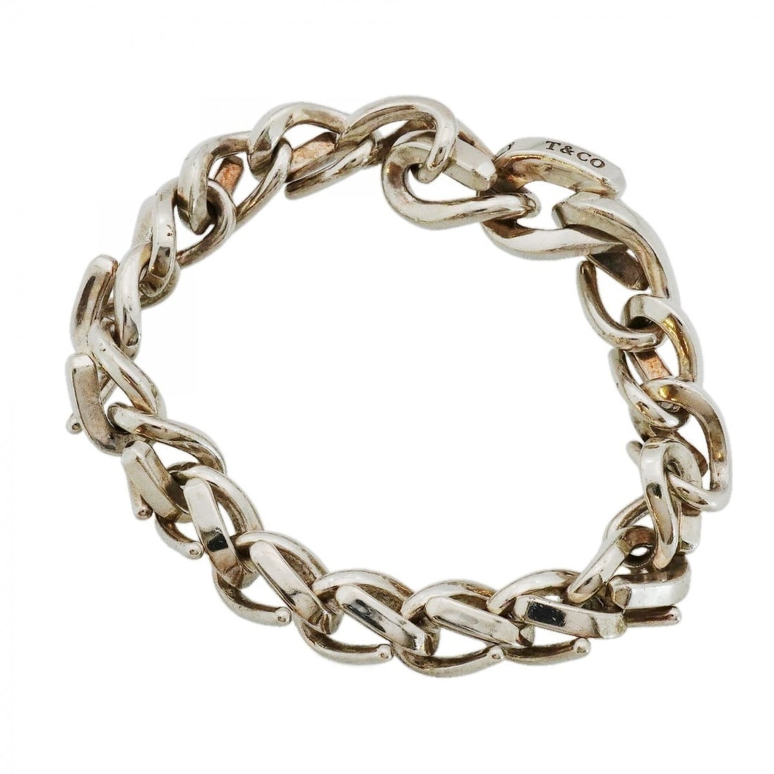 Tiffany & Co. Forge Medium Link Bracelet, Sterling Silver 925, for Men and Women: --- Catalog ---Category: SizeLength: 16cm / 6.29''Category: DesignType: Charm braceletGender: Men,WomenMaterial: Silver 925Category: GeneralBrand: Tiffany--- Item List ---Section: ConditionRanking: Ra