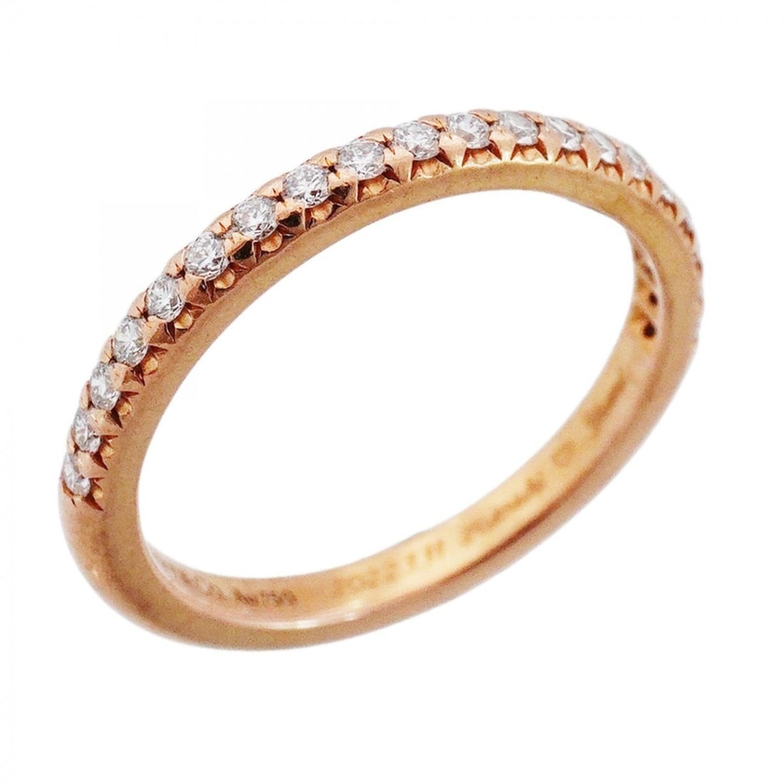 Tiffany & Co. Soleste Half Eternity Ring, 18K Pink Gold, Diamonds, Size 7, Women's: --- Catalog ---Category: SizeJP Size: 7US Size: 4Category: DesignType: Band ringStone: DiamondGender: WomenMaterial: Pink gold (18K)Category: GeneralBrand: Tiffany--- Item List ---Section: ConditionRa