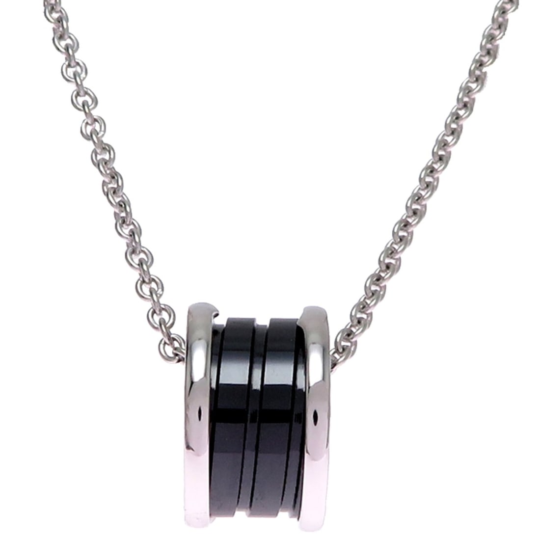 Bvlgari B-zero1 Save the Children Women's Necklace 349634 Sterling Silver 925: --- Catalog ---Category: SizePendant Size: 14.8mm x 9mm / 0.58'' x 0.35''Neck Circumference: 45.8 cm / 18.03''Category: DesignGender: WomenMaterial: Ceramic, Silver 925Necklace Type: NecklaceCategory:
