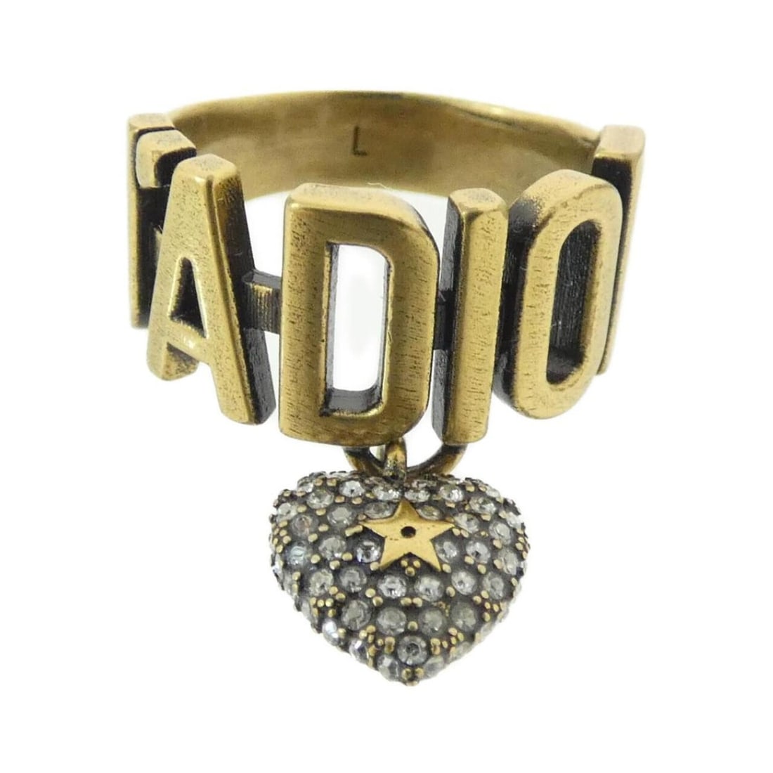 Christian Dior J'Adior Ring: --- Catalog ---Category: SizeJP Size: 13US Size: 6.5Category: DesignType: Band ringColor: Clear, GoldGender: WomenCategory: GeneralBrand: Christian Dior--- Item List ---Section: ConditionRanking: