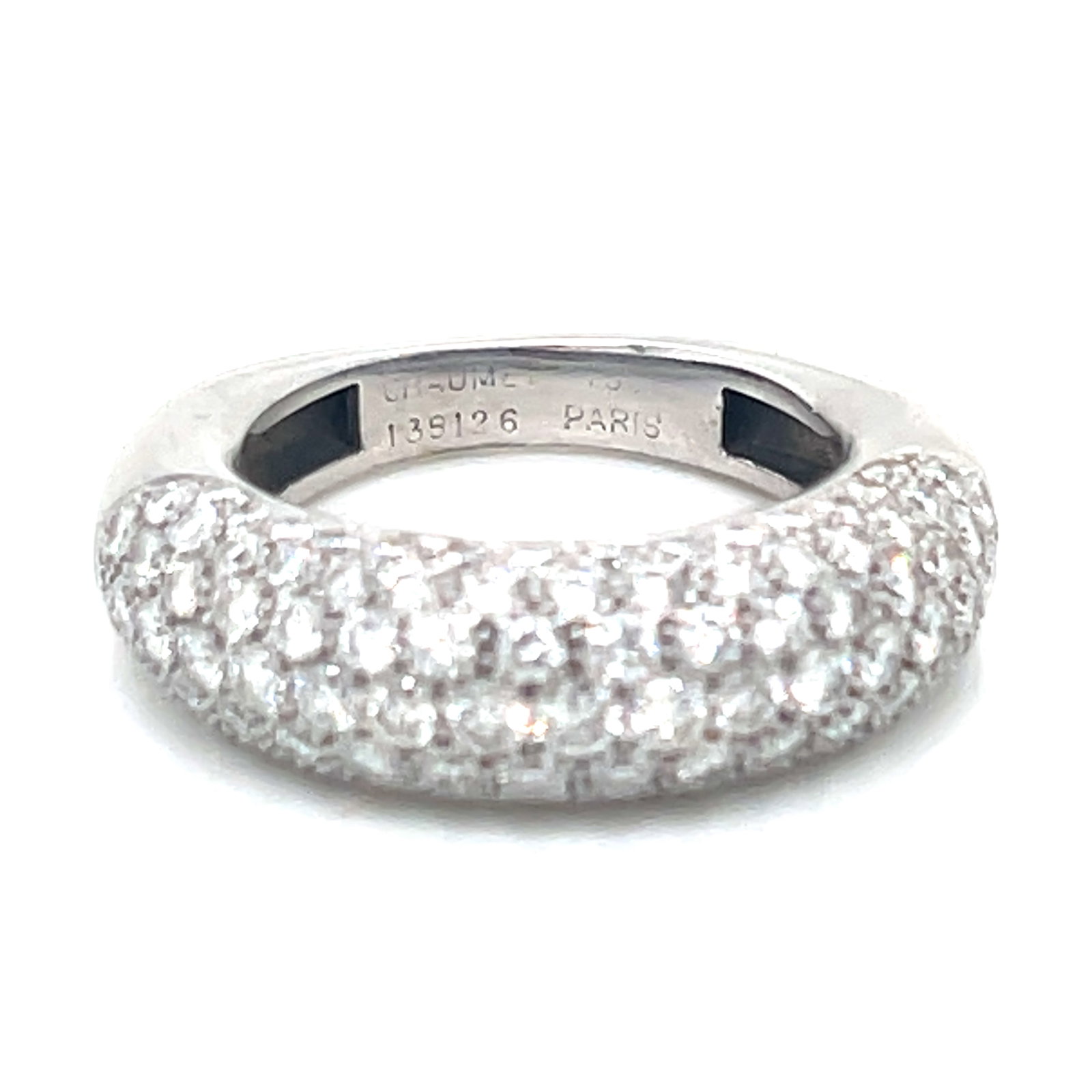 CHAUMET 18k Diamond Half Eternity Ring - 2