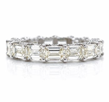 18K White Gold 11.50 Ct. Diamond Large Men’s Eternity Band (1 of 1)