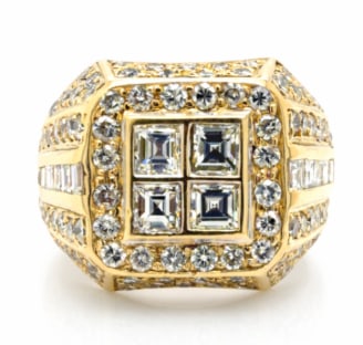 14K Yellow Gold 4.30 Ct. Diamond Ring (1 of 1)